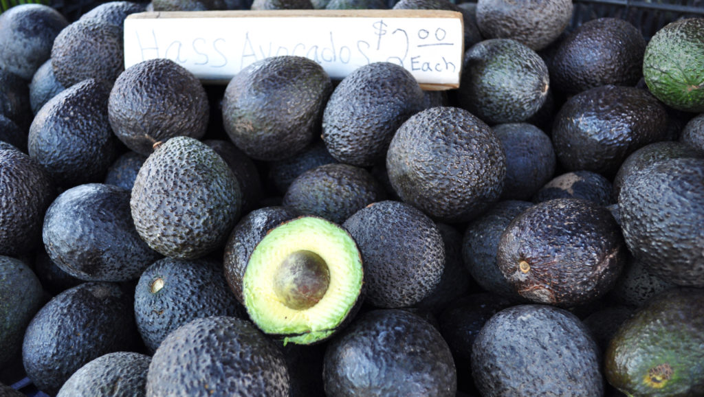 Avocados at Solvang Farmer's Market in December