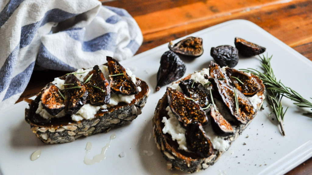 Sweet and Savory Ricotta Toast