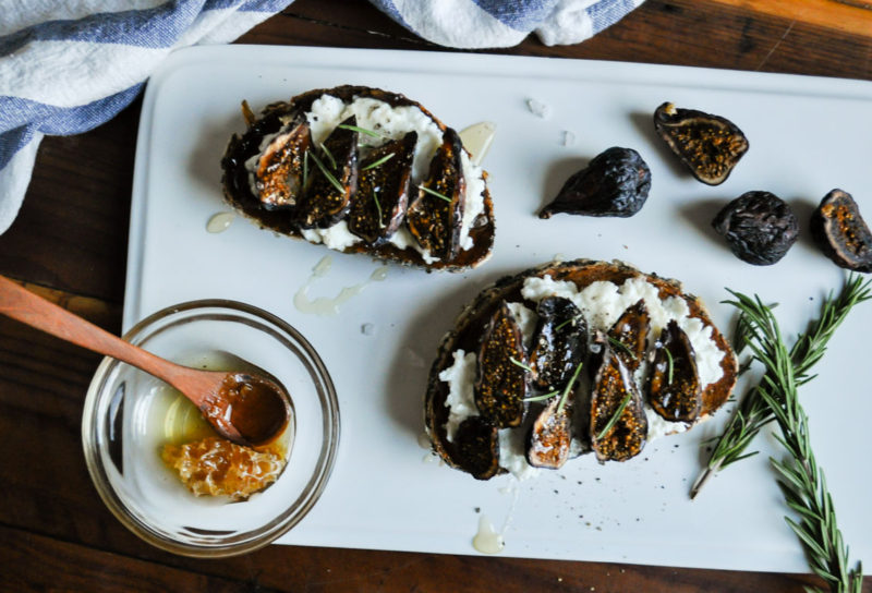 Sweet and Savory Ricotta Toast