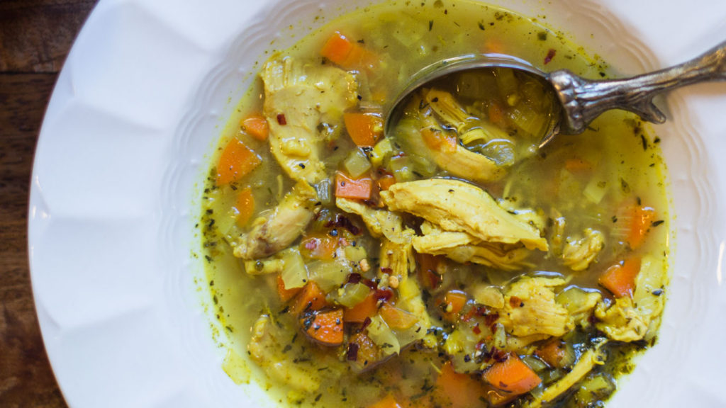 Chicken + Turmeric Soup - Leo + Matilda